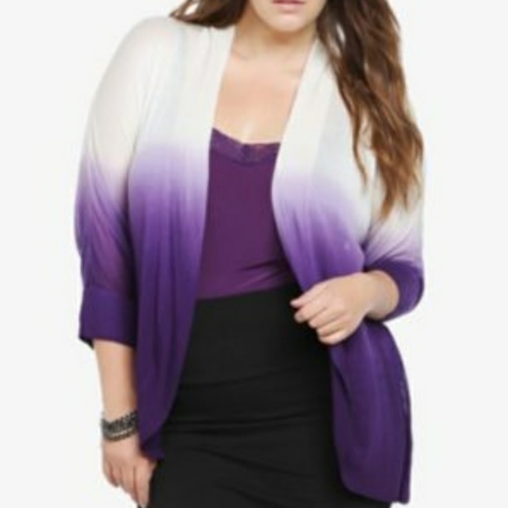 Ombre Purple Cardigan